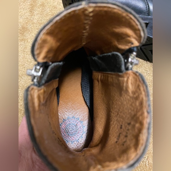 Harley Davidson biker boots black leather double zip chunky size 6.5 like new! - Picture 9 of 16